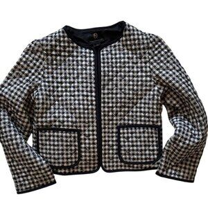 House of Harlow 1960 Black and White Quilted Women's Jacket Size Large NWOT